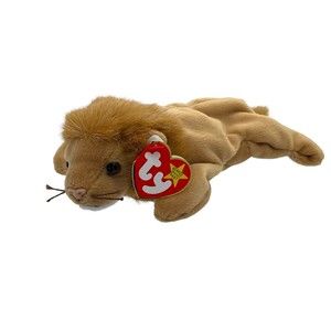 Ty Beanie Baby Babies ROARY The Lion Collectible Plush RETIRED Vintage Original